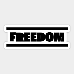 Freedom Sticker